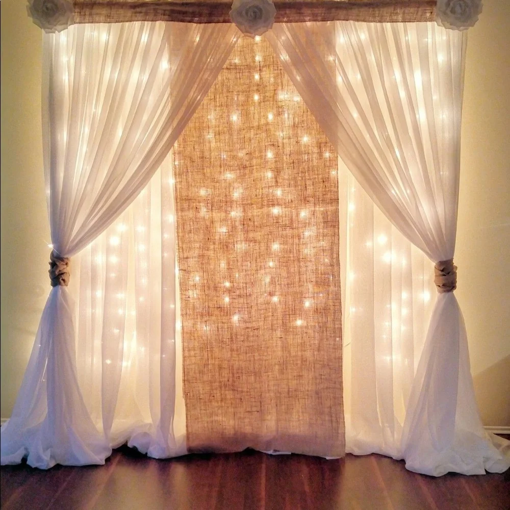 Set of 6 - Pair IKEA LILL Sheer Curtains White Mesh